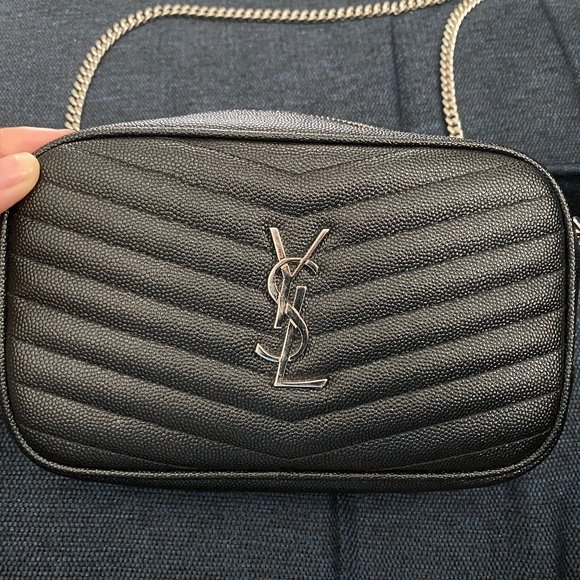Yves Saint Laurent Handbags - YSL Lou Mini Bag Black